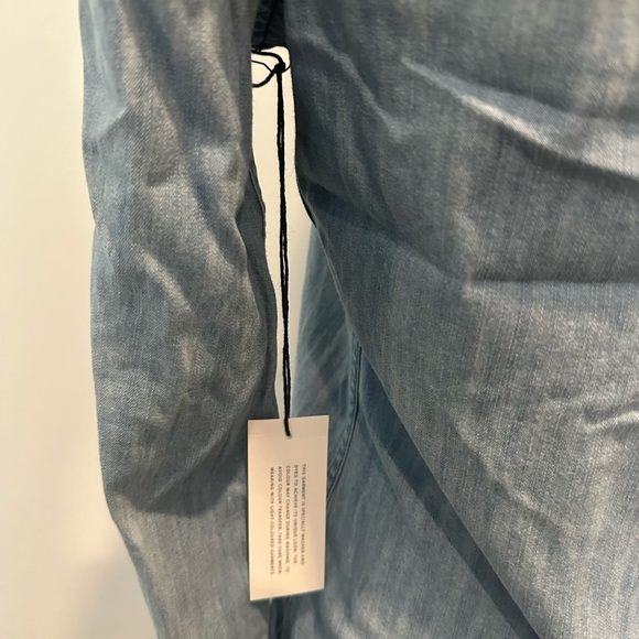 Adriano Goldschmied  Western Denim Jean Button Front Shirt Collared Womens SZ S - Picture 5 of 7